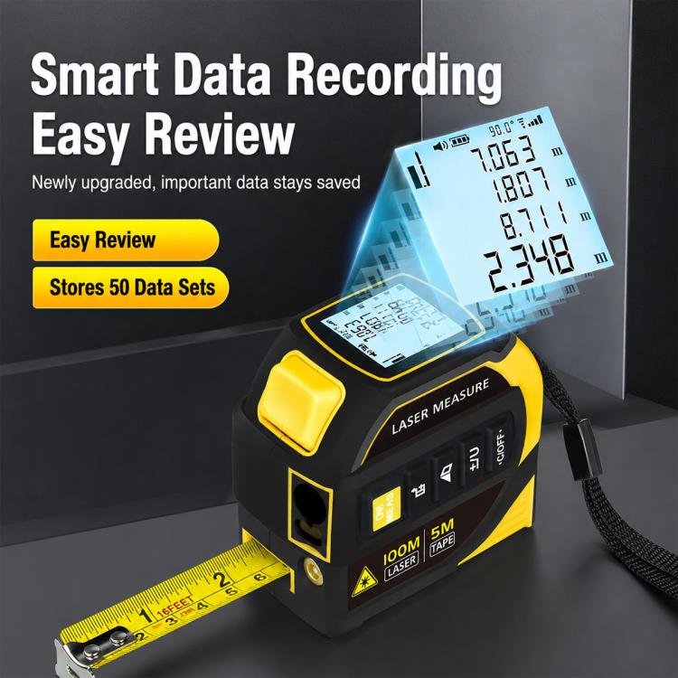 4 in 1 High-Precision Infrared Cross Line Bluetooth Laser Rangefinder, 40m, 60m, 80m, 100m