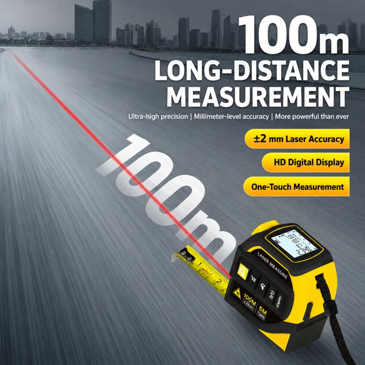 4 in 1 High-Precision Infrared Cross Line Bluetooth Laser Rangefinder, 40m, 60m, 80m, 100m