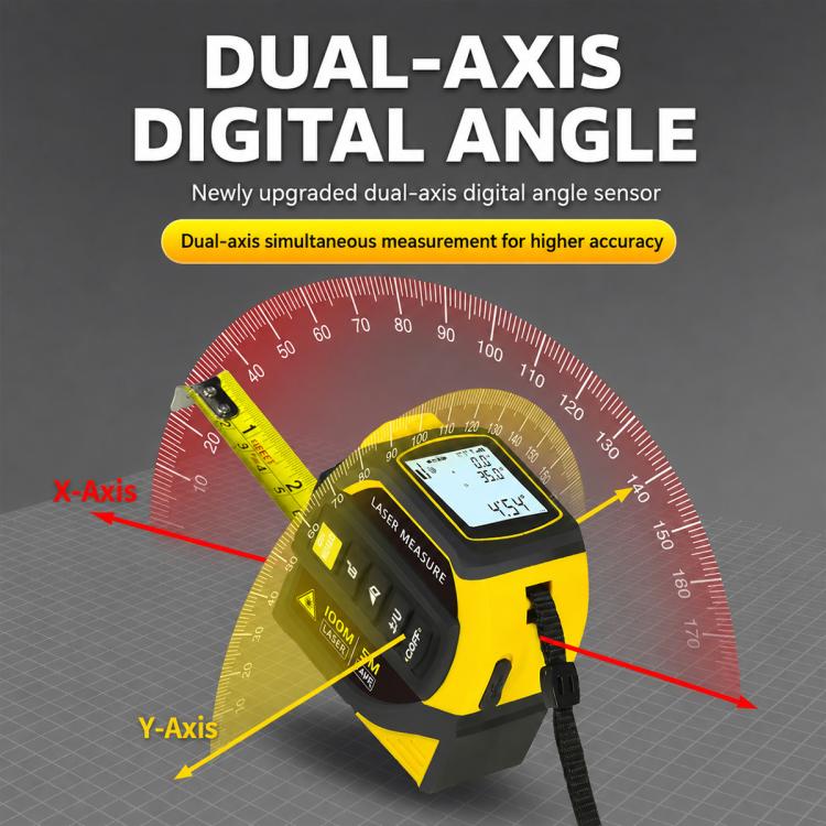 4 in 1 High-Precision Infrared Cross Line Bluetooth Laser Rangefinder, 40m, 60m, 80m, 100m
