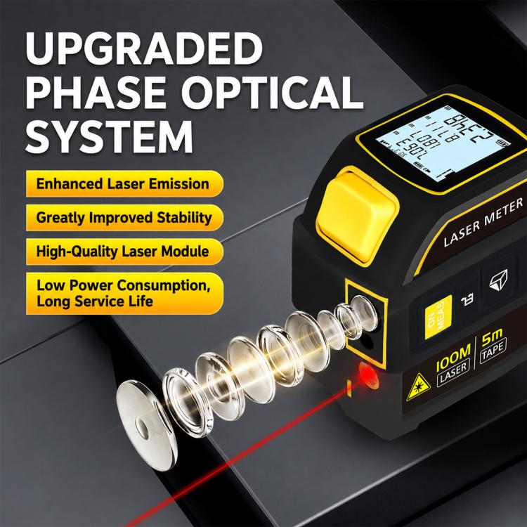 4 in 1 High-Precision Infrared Cross Line Bluetooth Laser Rangefinder, 40m, 60m, 80m, 100m