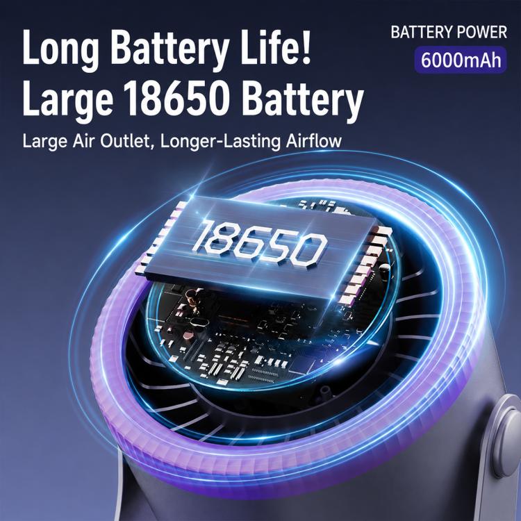 Y26 Dual-Duct Desktop Circulating Fan with Digital Display