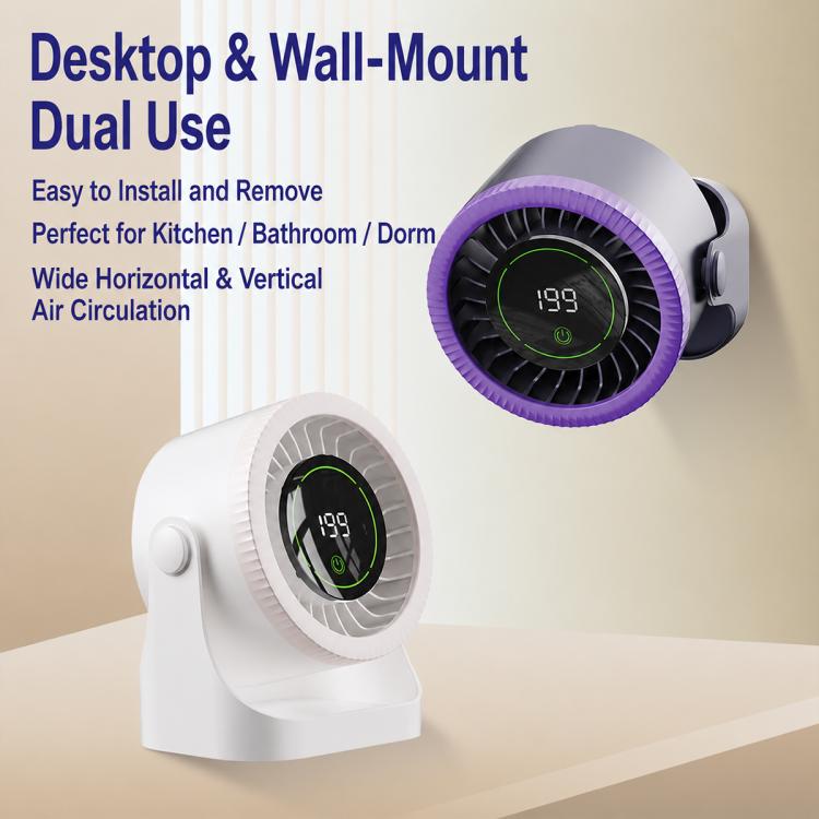 Y26 Dual-Duct Desktop Circulating Fan with Digital Display