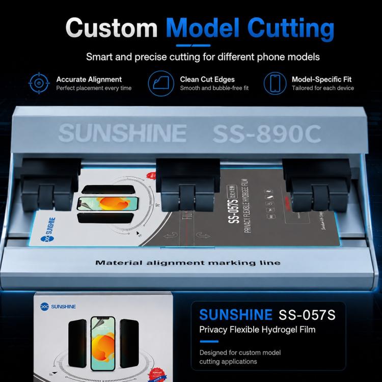 50 in 1 SUNSHINE SS-057S Anti-peep Matte Privacy Protective Film for SS-890C Cutting Machine, SS-057S