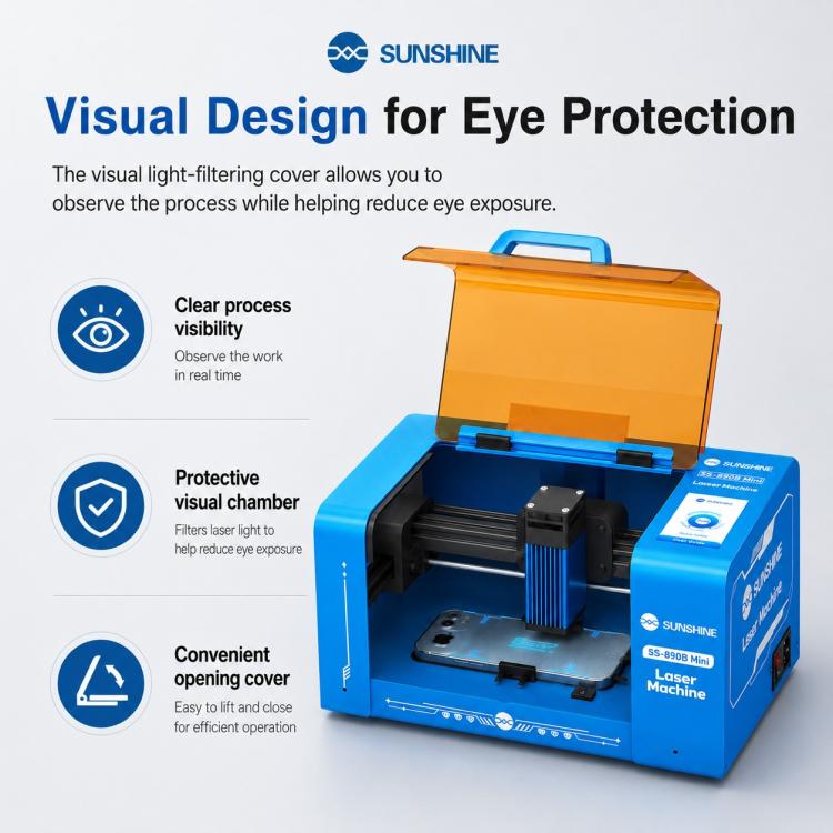 SUNSHINE SS-890B Mini Laser Screen Removal Machine, AU Plug, EU Plug, UK Plug, US Plug