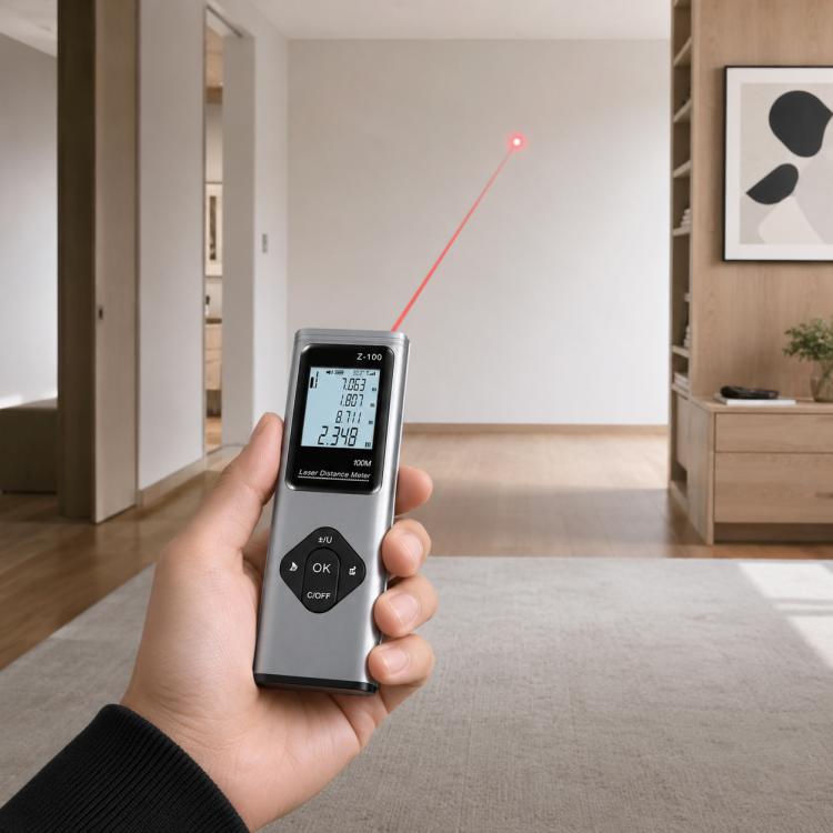 3 in 1 Crosshair Laser Rangefinder Digital Measuring Ruler, 40m