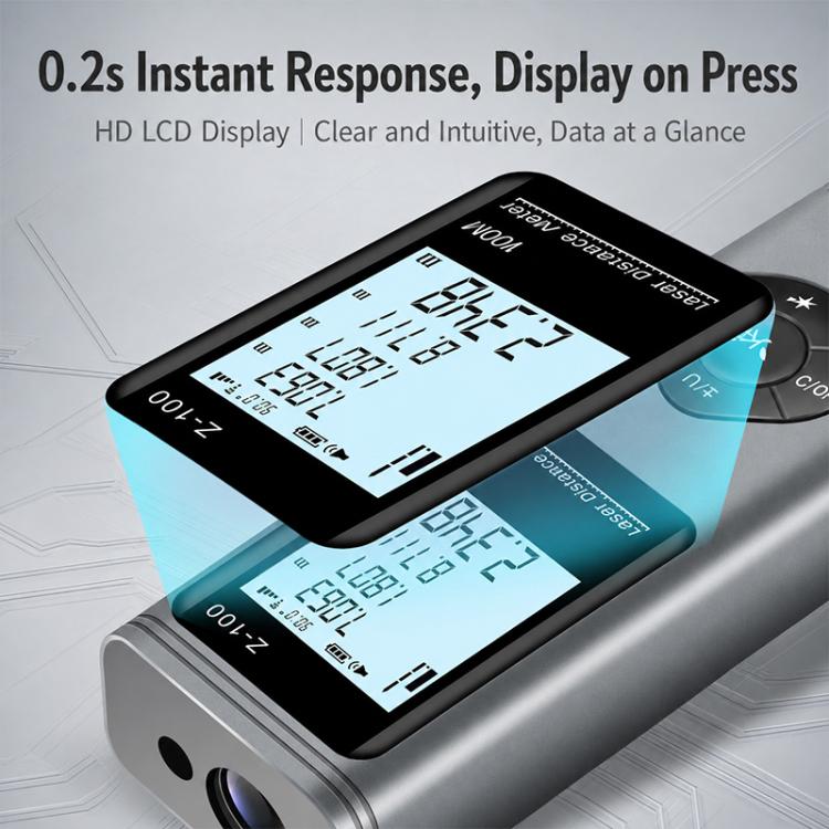 3 in 1 Crosshair Laser Rangefinder Digital Measuring Ruler, 40m