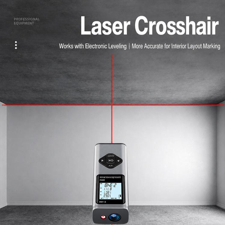 3 in 1 Crosshair Laser Rangefinder Digital Measuring Ruler, 40m