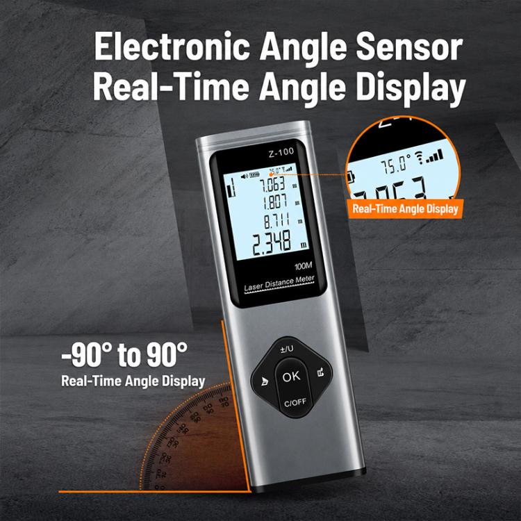 3 in 1 Crosshair Laser Rangefinder Digital Measuring Ruler, 40m