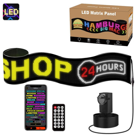 32x320 Pixels Dual Row Ultra-Thin LED Flexible Advertising Matrix Display Screen, Size: 240 x 29.4cm, 240 x 29.4cm