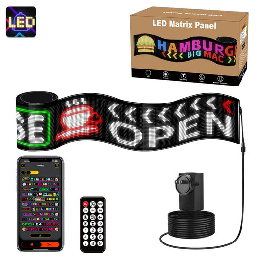 32x384 Pixels Dual Row Ultra-Thin LED Flexible Advertising Matrix Display Screen, Size: 287 x 29.4cm, 287 x 29.4cm