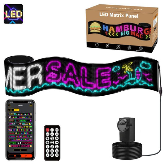 32x448 Pixels Dual Row Ultra-Thin LED Flexible Advertising Matrix Display Screen, Size: 334 x 29.4cm, 334 x 29.4cm