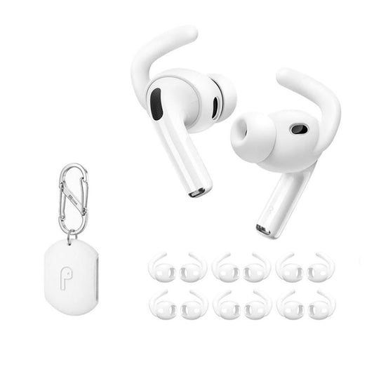 XDcase 6 Pairs Silicone Anti-slip Sports Ear Covers with Storage Case & Carabiner, For AirPods Pro 3