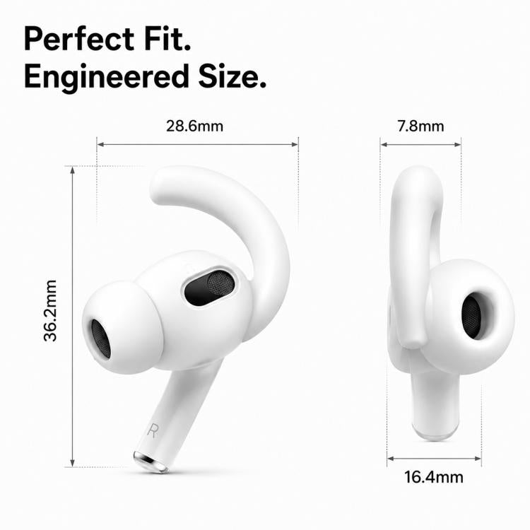 XDcase 6 Pairs Silicone Anti-slip Sports Ear Covers with Storage Case & Carabiner, For AirPods Pro 3