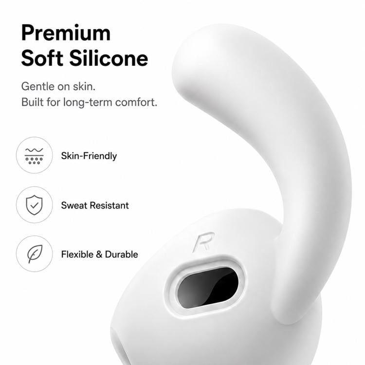XDcase 6 Pairs Silicone Anti-slip Sports Ear Covers with Storage Case & Carabiner, For AirPods Pro 3