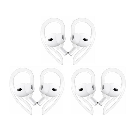 XDcase 3 Pairs Soft Rubber Anti-slip Sports Ear Hooks, For AirPods 3/2/1 & Pro 3/2/1