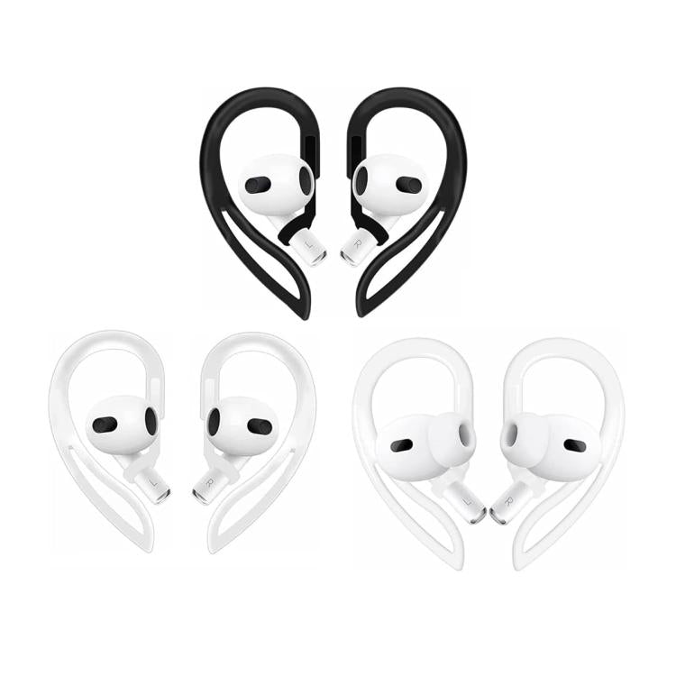 XDcase 3 Pairs Soft Rubber Anti-slip Sports Ear Hooks, For AirPods 3/2/1 & Pro 3/2/1