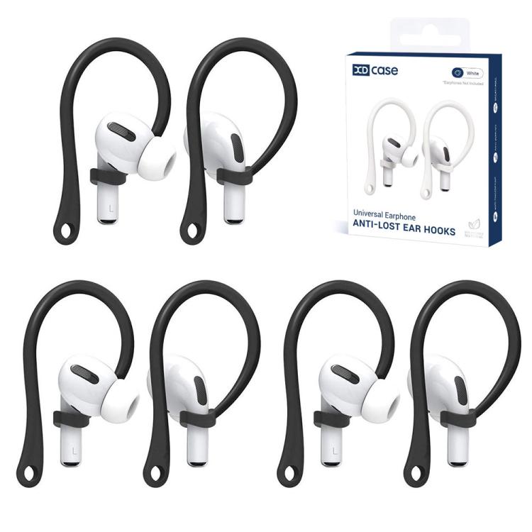 XDcase 3 Pairs Soft Rubber Anti-slip Sports Ear Hooks, For AirPods / Galaxy Buds