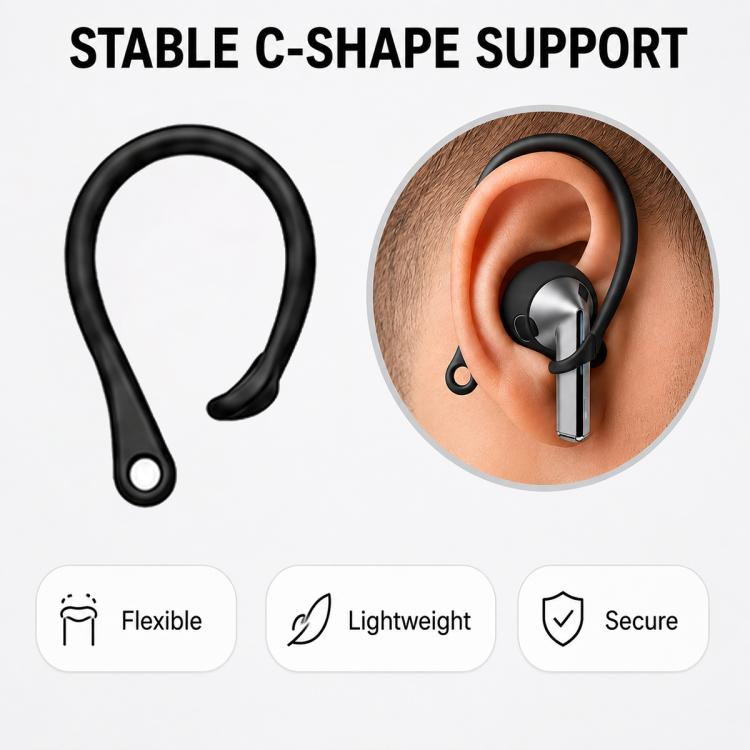 XDcase Silicone Sports Anti-Slip Ear Covers & Ear Hooks & Anti-Lost Strap Combo Set, For Galaxy Buds3 Pro