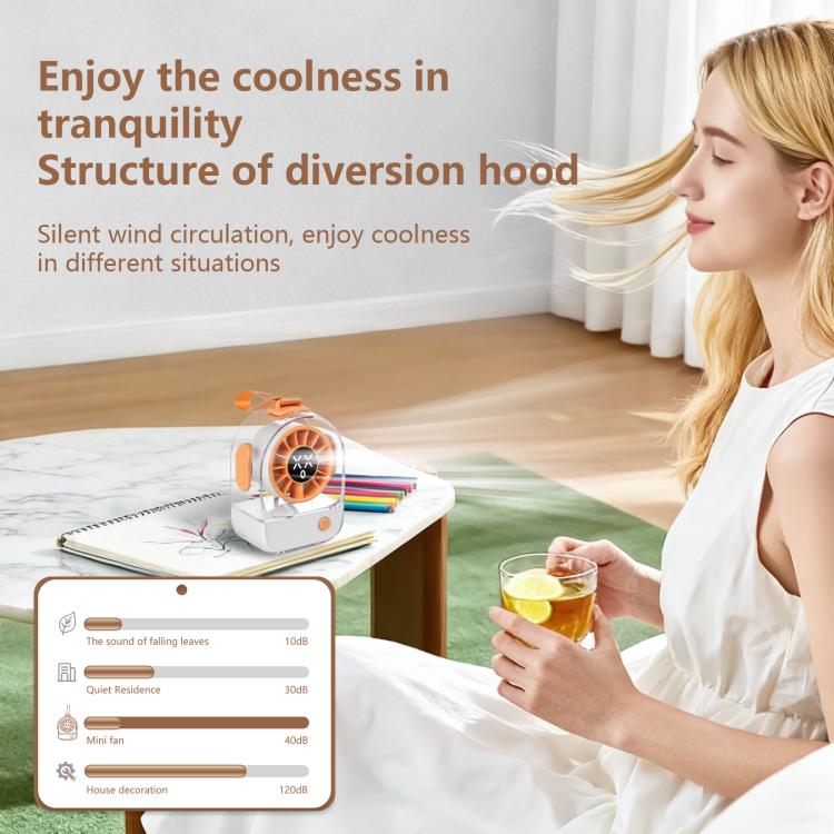 F8 Transparent Emoticon Mini Desktop Fan