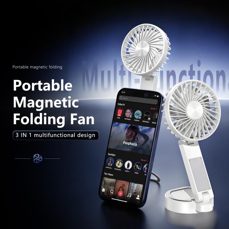 F20 Portable Magnetic Folding Fan with LED