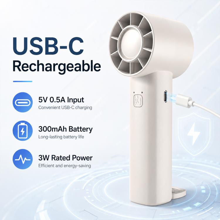 DF-91 Portable High-Speed Handheld Fan with Desktop Stand