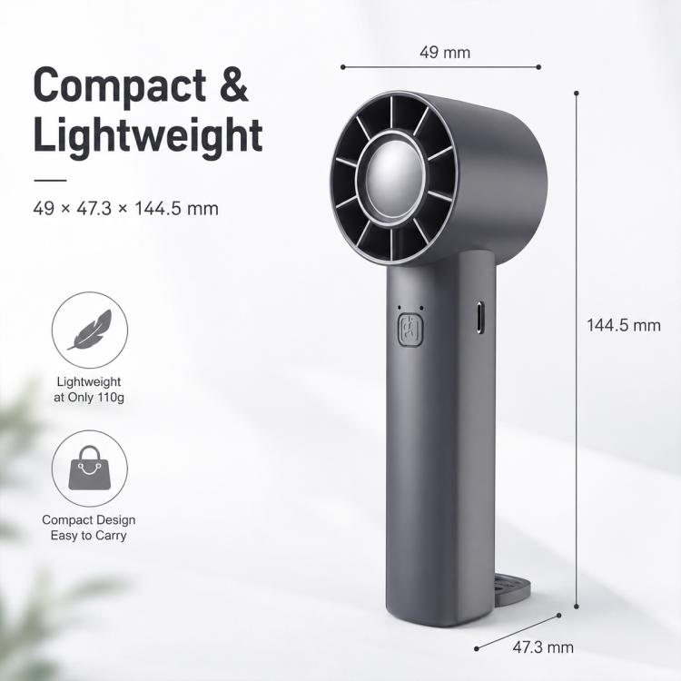 DF-91 Portable High-Speed Handheld Fan with Desktop Stand