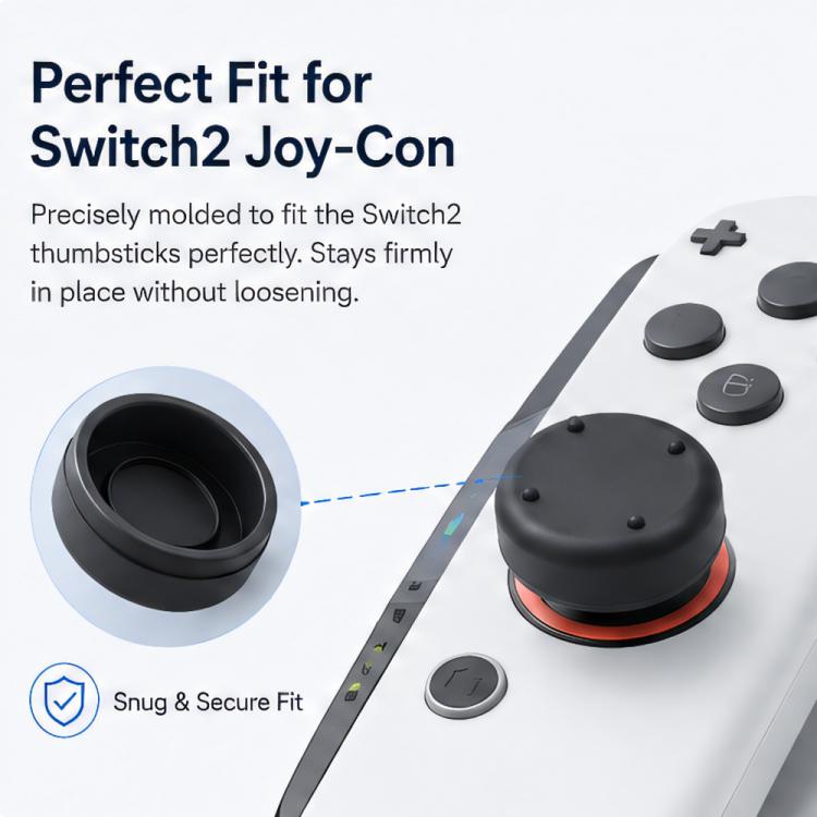 XDcase 8pcs Silicone Anti-Slip Joy-Con Joysticks Cap for Nintendo Switch 2
