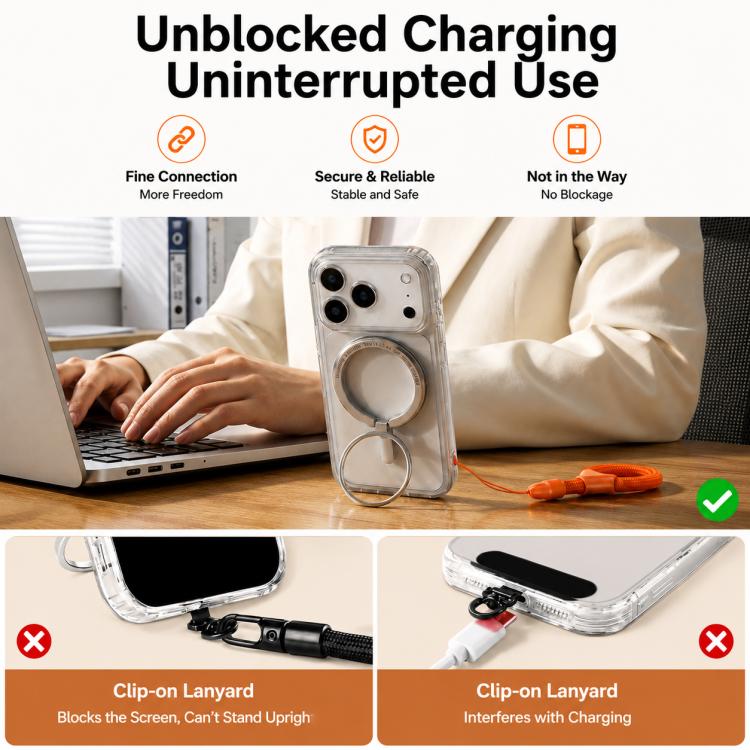 XDcase Mini Self-Locking Finger Ring Phone Lanyard