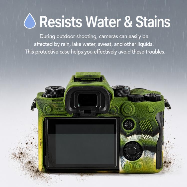 Litchi Texture Soft Silicone Camera Protective Case, For Sony ILCE-1 / A1 / Alpha 1