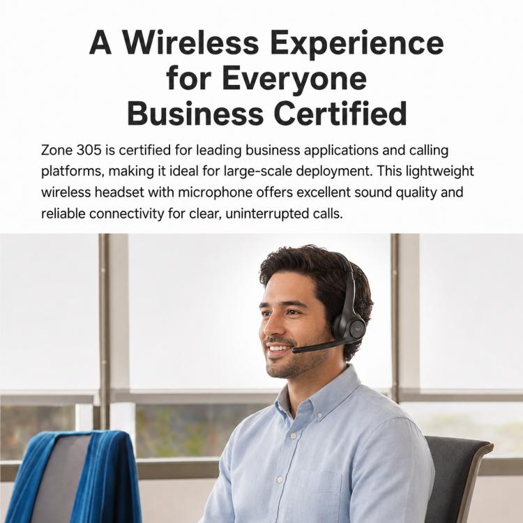 Logitech Zone 305 Wireless Business Headset Team Edition with Receiver