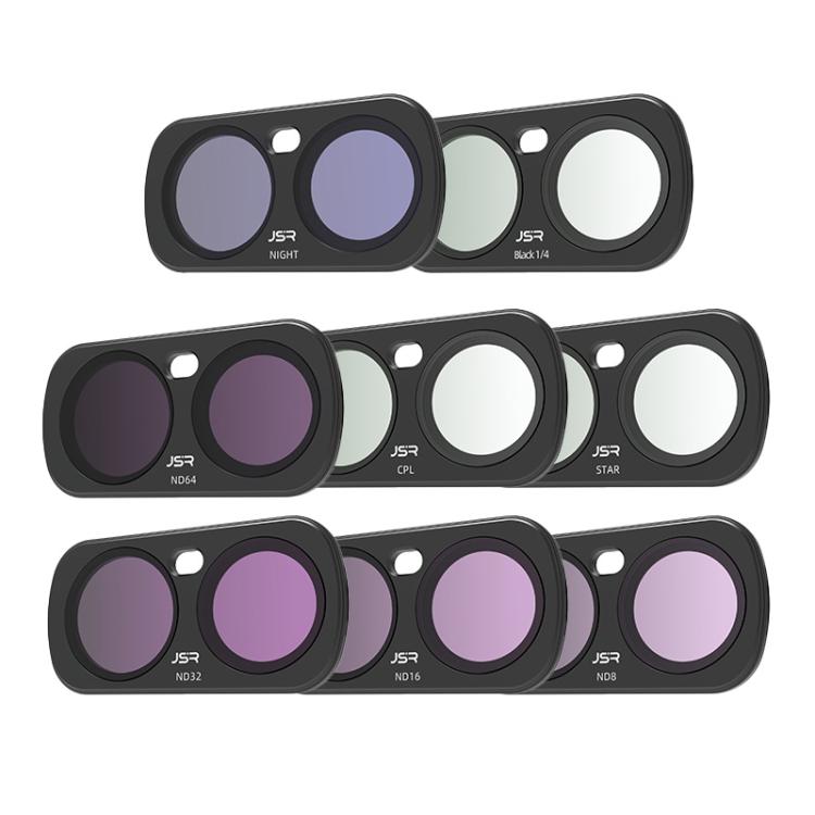 For Insta 360 Luna Ultra JSR CB Series Magnetic Camera Lens Filter, UV, CPL, ND8, ND16, ND32, ND64, STAR, NIGHT, Black Mist 1/4, 3 in 1 UV ND, 4 in 1 ND8-64, 4 in 1 CPL ND, 3 in 1 ND8-32, 6 in 1 ND UV CPL, 8 in 1 Mixed Filter, 12 in 1 Mixed Filter