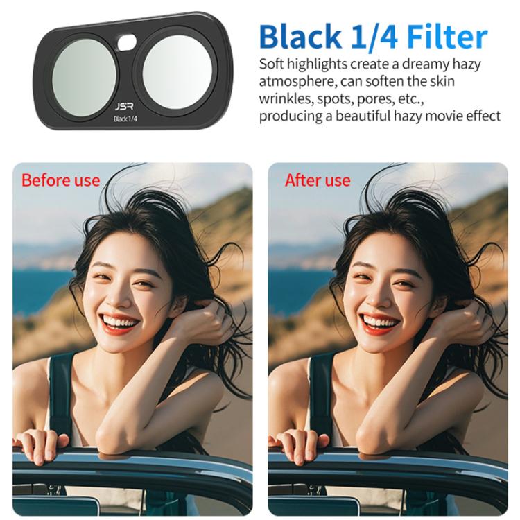 For Insta 360 Luna Ultra JSR CB Series Magnetic Camera Lens Filter, UV, CPL, ND8, ND16, ND32, ND64, STAR, NIGHT, Black Mist 1/4, 3 in 1 UV ND, 4 in 1 ND8-64, 4 in 1 CPL ND, 3 in 1 ND8-32, 6 in 1 ND UV CPL, 8 in 1 Mixed Filter, 12 in 1 Mixed Filter
