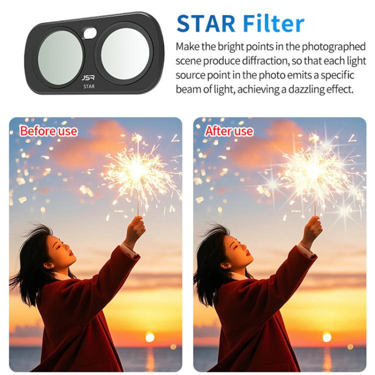 For Insta 360 Luna Ultra JSR CB Series Magnetic Camera Lens Filter, UV, CPL, ND8, ND16, ND32, ND64, STAR, NIGHT, Black Mist 1/4, 3 in 1 UV ND, 4 in 1 ND8-64, 4 in 1 CPL ND, 3 in 1 ND8-32, 6 in 1 ND UV CPL, 8 in 1 Mixed Filter, 12 in 1 Mixed Filter