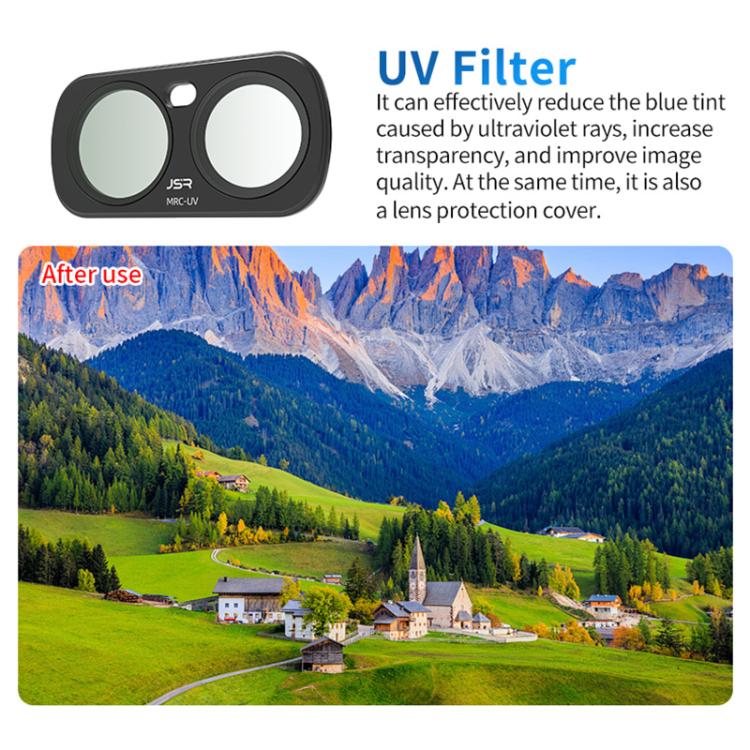 For Insta 360 Luna Ultra JSR CB Series Magnetic Camera Lens Filter, UV, CPL, ND8, ND16, ND32, ND64, STAR, NIGHT, Black Mist 1/4, 3 in 1 UV ND, 4 in 1 ND8-64, 4 in 1 CPL ND, 3 in 1 ND8-32, 6 in 1 ND UV CPL, 8 in 1 Mixed Filter, 12 in 1 Mixed Filter