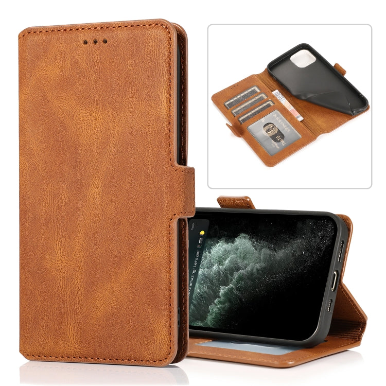 Retro Magnetic Closing Clasp Horizontal Flip Leather Case with Holder & Card Slots & Photo Frame & Wallet, For iPhone 12 mini, For iPhone 12 Pro Max