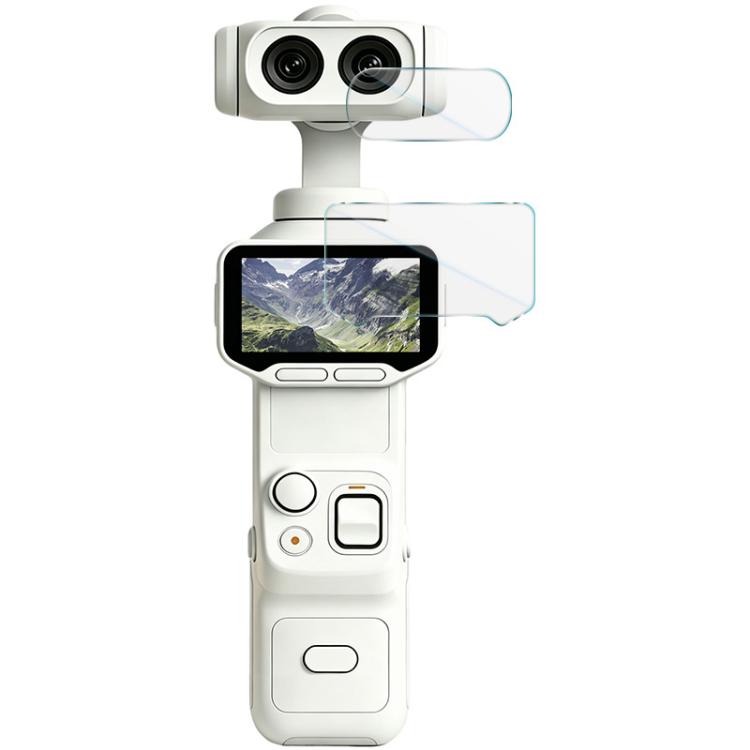 imak Tempered Glass Film with Camera Lens Film, For Insta360 Luna Ultra