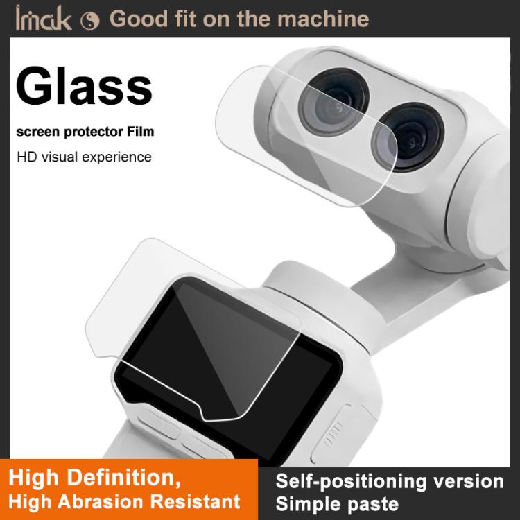 imak Tempered Glass Film with Camera Lens Film, Self-positioning Version, For Insta360 Luna Ultra
