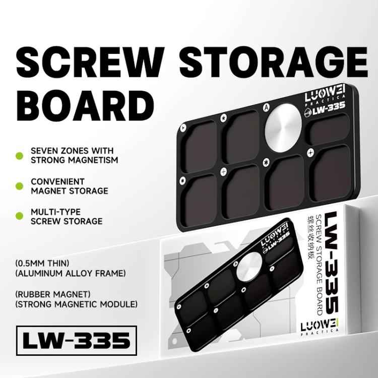 LUOWEI LW-335 7-Separate Zones Aluminum Alloy Screw Magnetic Storage Board, LW-335