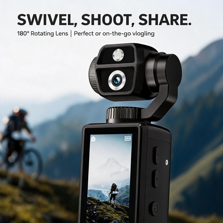 Q9 2 inch IPS Screen 4K UHD Sports Gimbal Camera