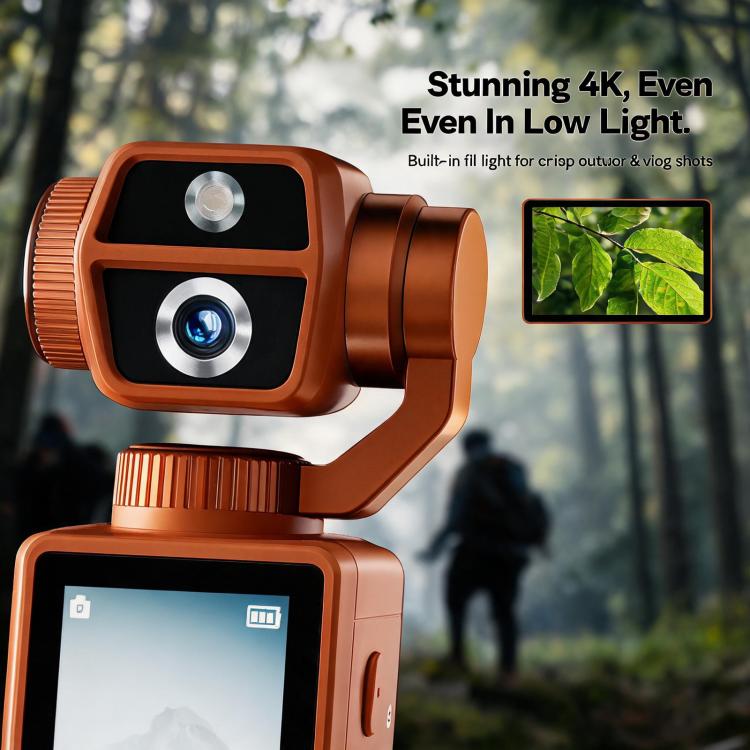 Q9 2 inch IPS Screen 4K UHD Sports Gimbal Camera