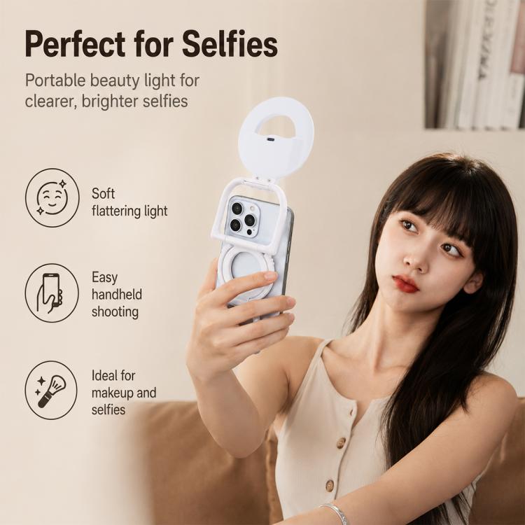 Multifunctional Portable Foldable Magnetic Fill Light Phone Holder