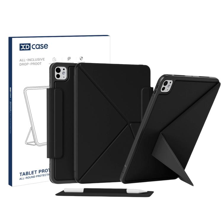 XDcase Detachable Frame Dual-Sided Magnetic Smart Tablet Leather Case with Pencil Holder, For iPad Air 11 2026/2025/2024, For iPad 2025 / 2022, For iPad mini 2024 / 2021, For iPad Pro 11 2022/2021/2020/2018, For iPad Air 10.9 2022 / 2020