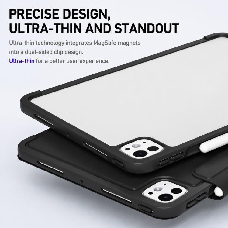 XDcase Detachable Frame Dual-Sided Magnetic Smart Tablet Leather Case with Pencil Holder, For iPad Air 11 2026/2025/2024, For iPad 2025 / 2022, For iPad mini 2024 / 2021, For iPad Pro 11 2022/2021/2020/2018, For iPad Air 10.9 2022 / 2020