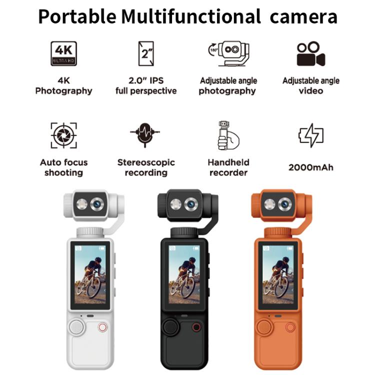 Q8 2 inch IPS Screen 4K Portable Multifunctional Camera