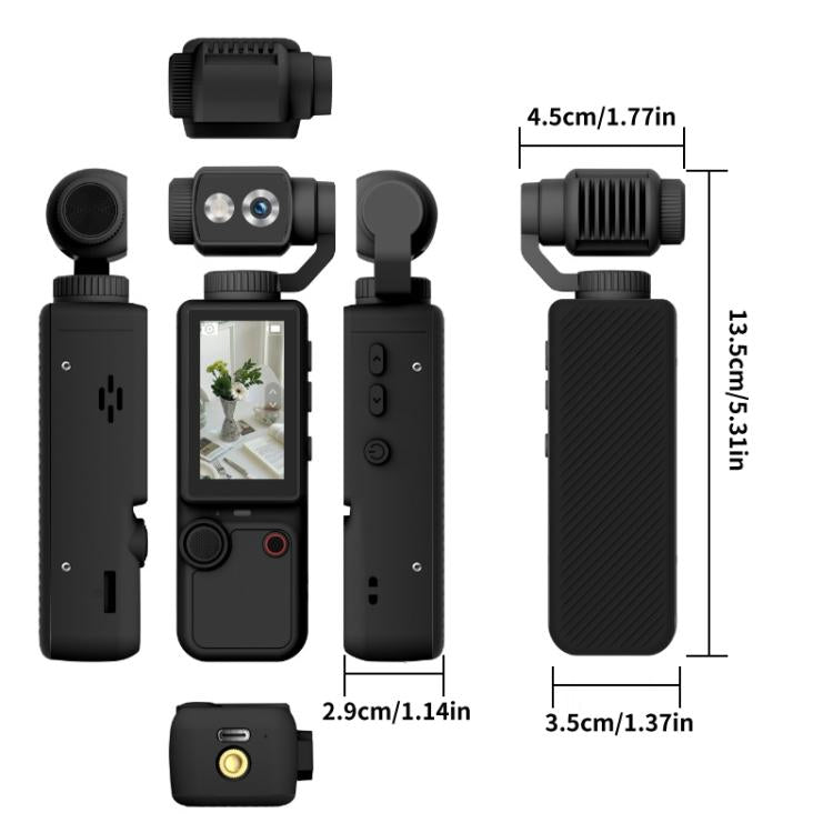 Q8 2 inch IPS Screen 4K Portable Multifunctional Camera