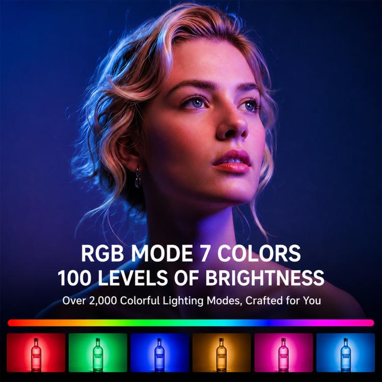Live Streaming Photography 3 Color Temperatures RGB Fill Light