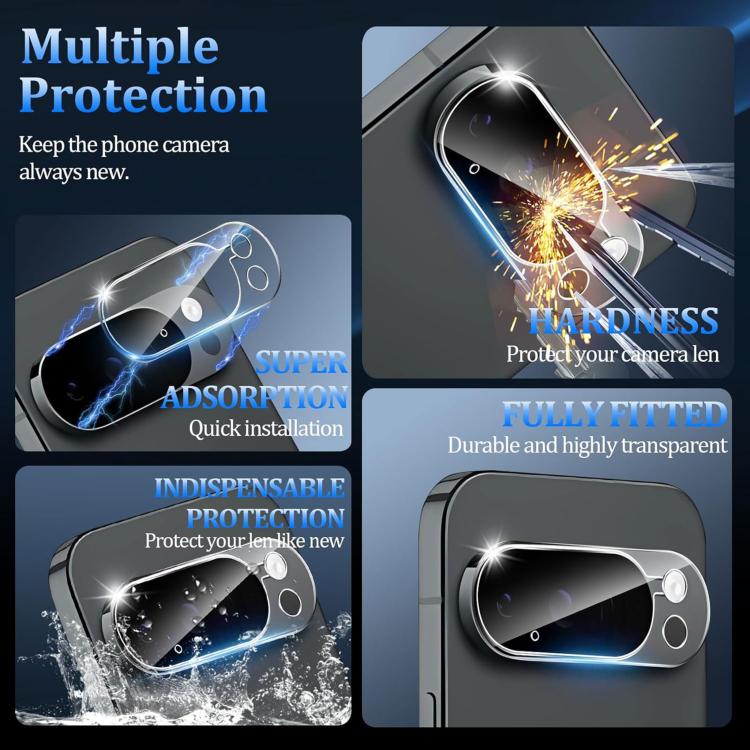 XDcase HD Integrated Tempered Glass Camera Lens Protector, For Google Pixel 10 Pro Fold, For Google Pixel 10 Pro XL, For Google Pixel 10 Pro, For Google Pixel 10