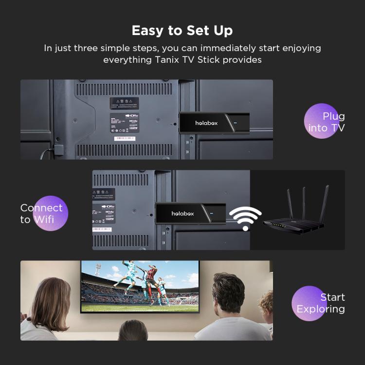 T600 HOLA BOX 4K UHD Android 11 TV Stick Amlogic S905Y4 2GB+16GB, EU Plug, US Plug, UK Plug, AU Plug