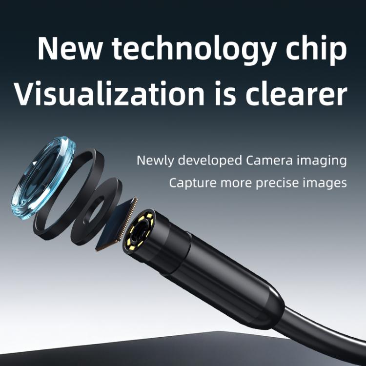 AN112T Type-C and 8 Pin IP67 8LEDs 5.5mm Industry Digital Endoscope, 1m Hard Cable, 2m Hard Cable, 3.5m Hard Cable, 5m Hard Cable, 10m Hard Cable