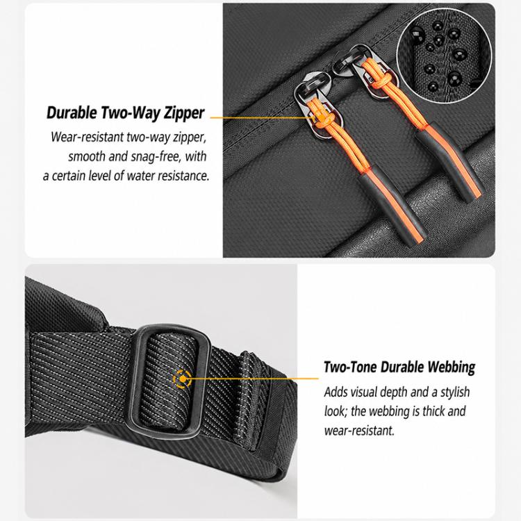 Camera Sling Chest Bag Multifunction Photography Shoulder Bag, 30 x 9.5 x 17cm